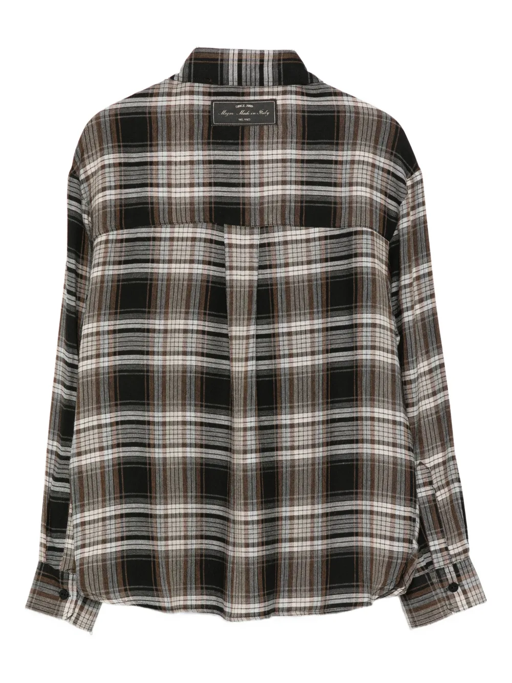 MSGM Kids checked embellished shirt Bruin