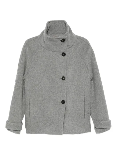 Peserico high-neck buttoned jacket