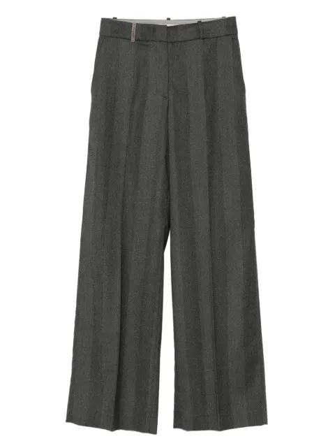 Peserico herringbone trousers