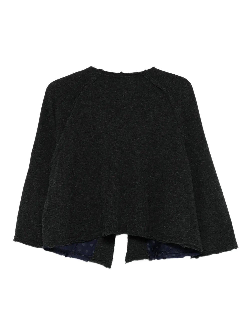 Pre-owned Comme Des Garçons 2000s Raglan-sleeve Jacket In Gray