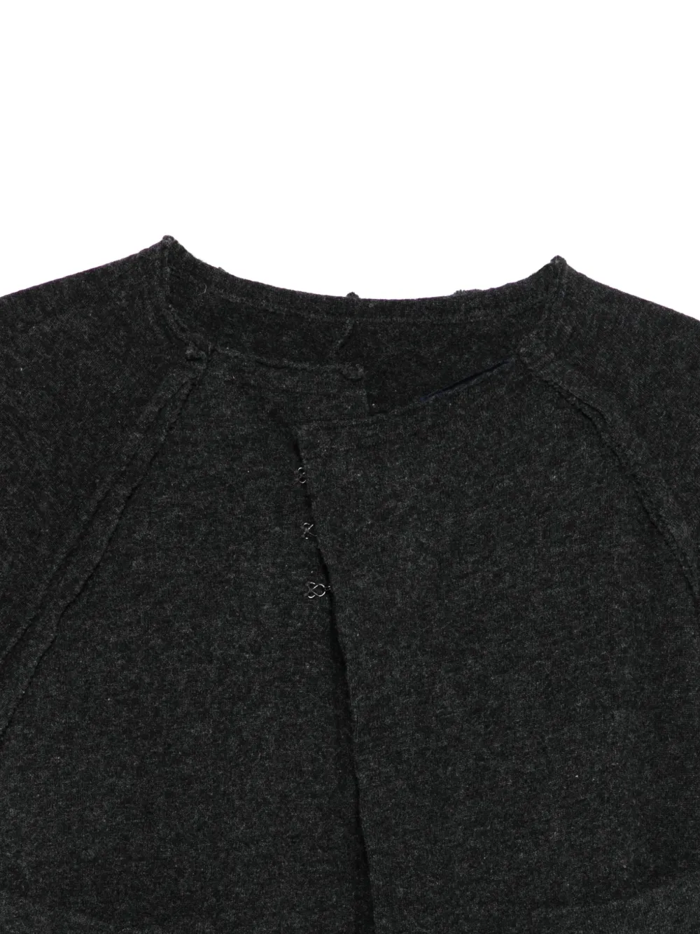 Pre-owned Comme Des Garçons 2000s Raglan-sleeve Jacket In Gray