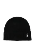 Polo Ralph Lauren cable-knit wool beanie hat - Black