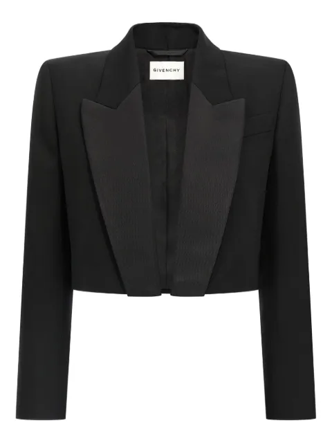 Givenchy peak-lapel padded-shoulder blazer