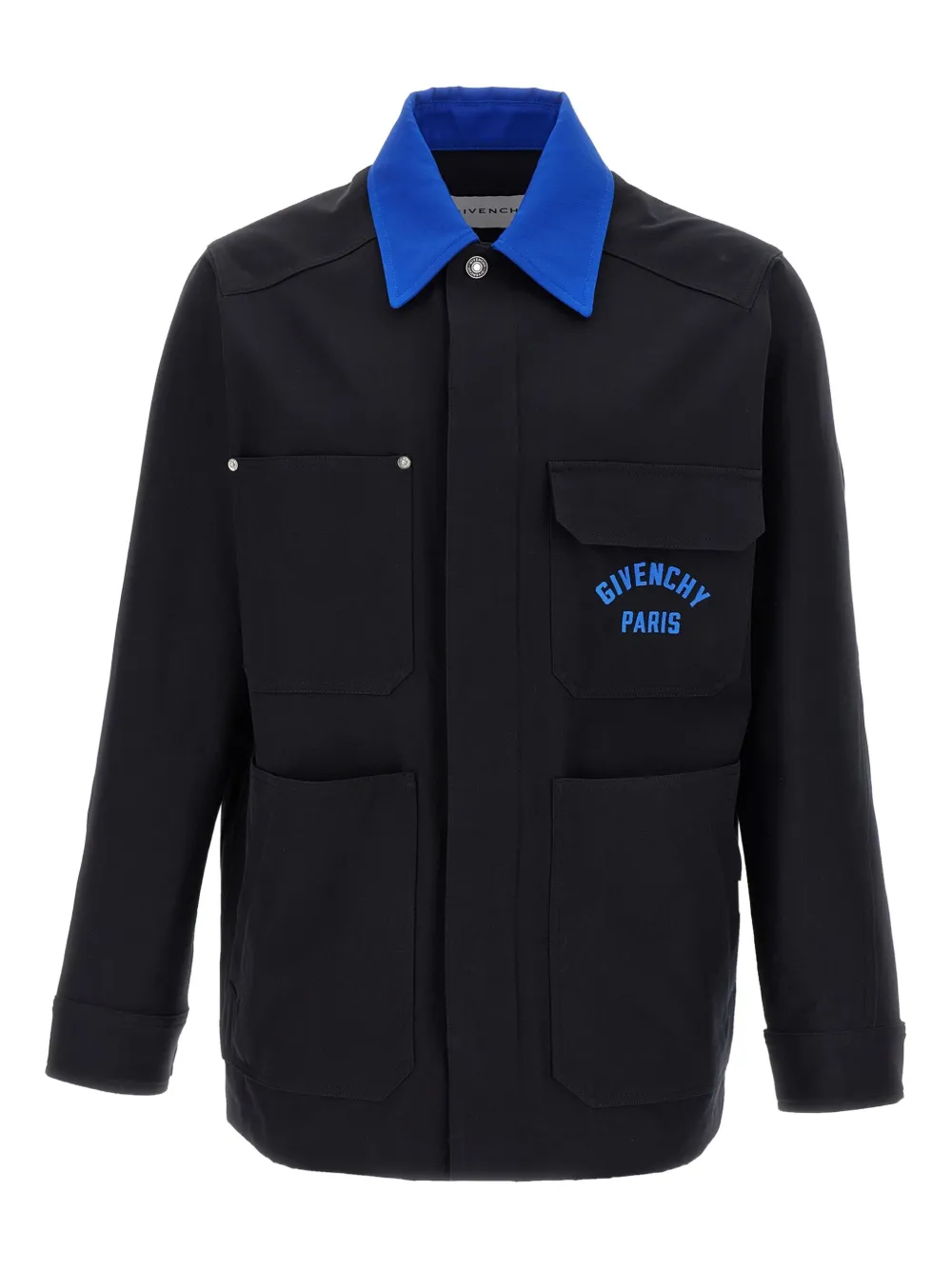 Givenchy cotton shirt jacket Blauw