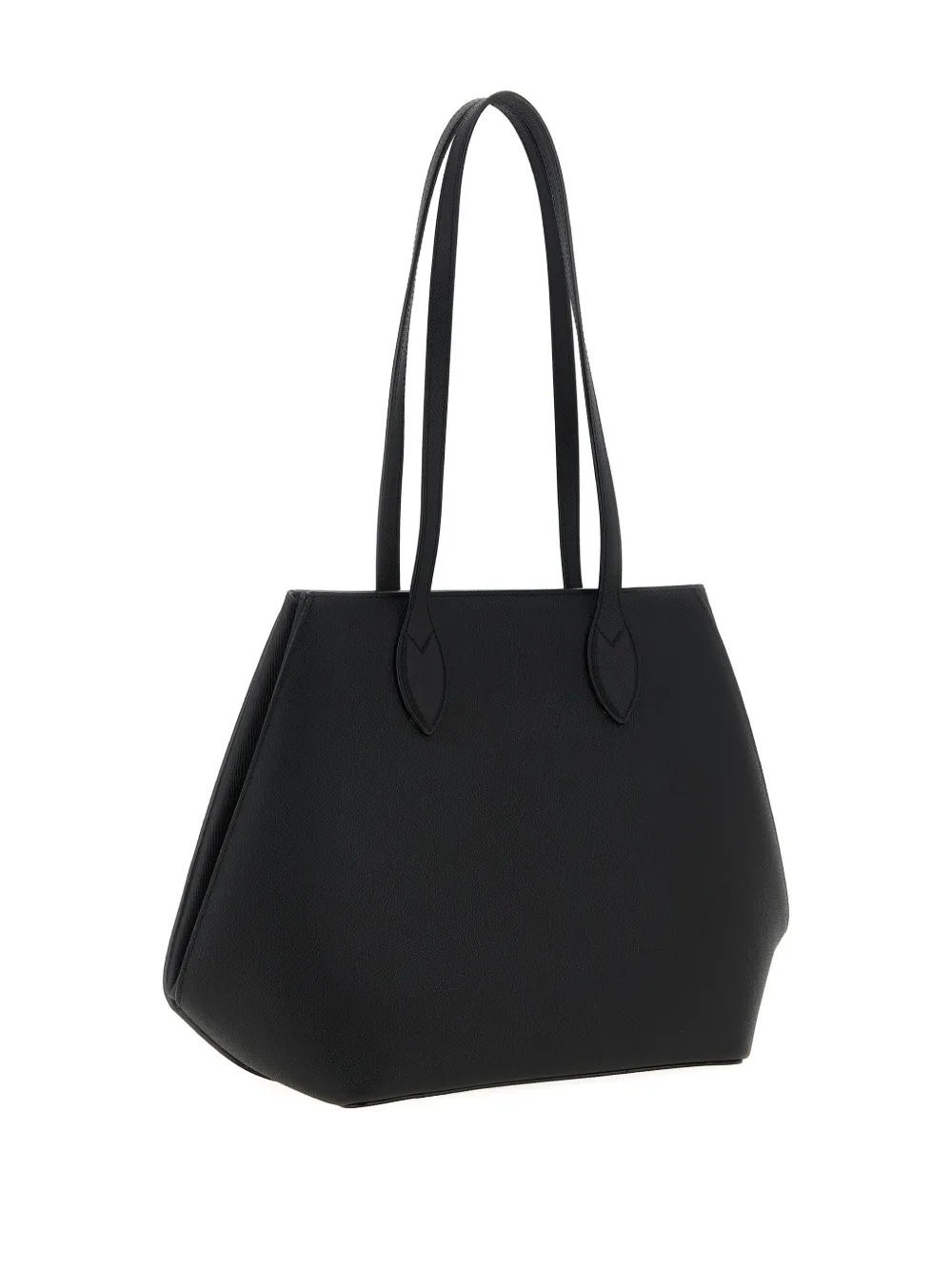 Valextra medium Vivi leather tote bag - Zwart