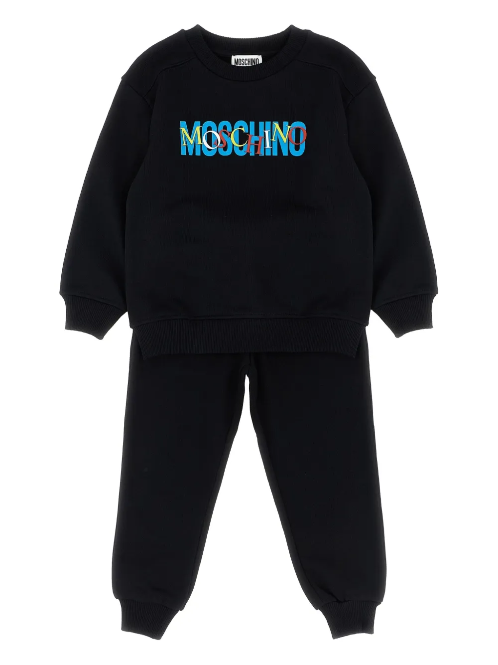Moschino Kids logo-print tracksuit set | Black | Image 1