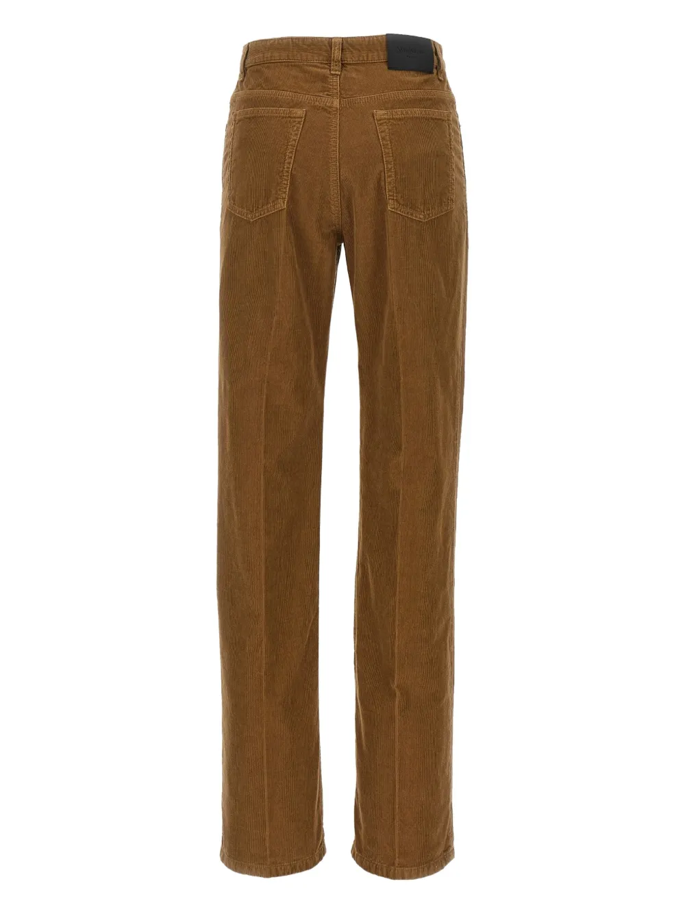Saint Laurent pleat-detail corduroy trousers Bruin