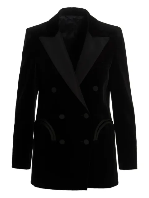 Blazé Milano velvet double-breasted blazer