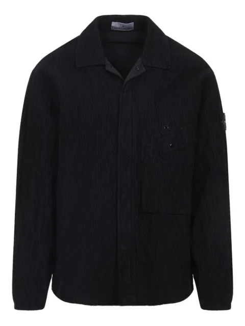 Stone Island corduroy patch-pocket shirt