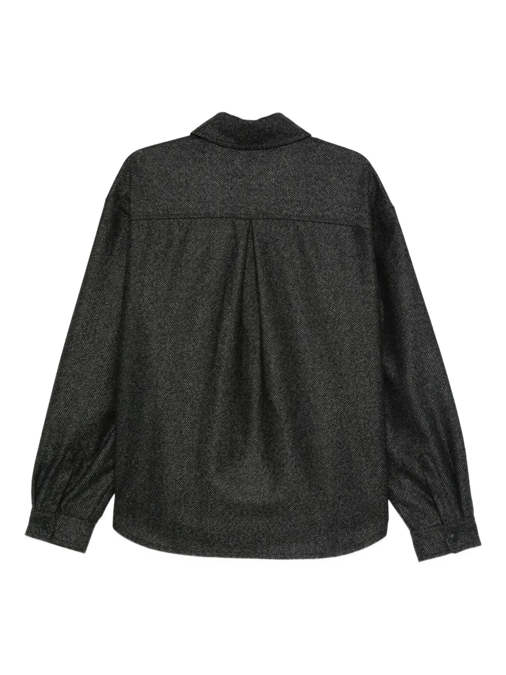 Roberto Collina herringbone-pattern chest-pocket shirt | Image 2