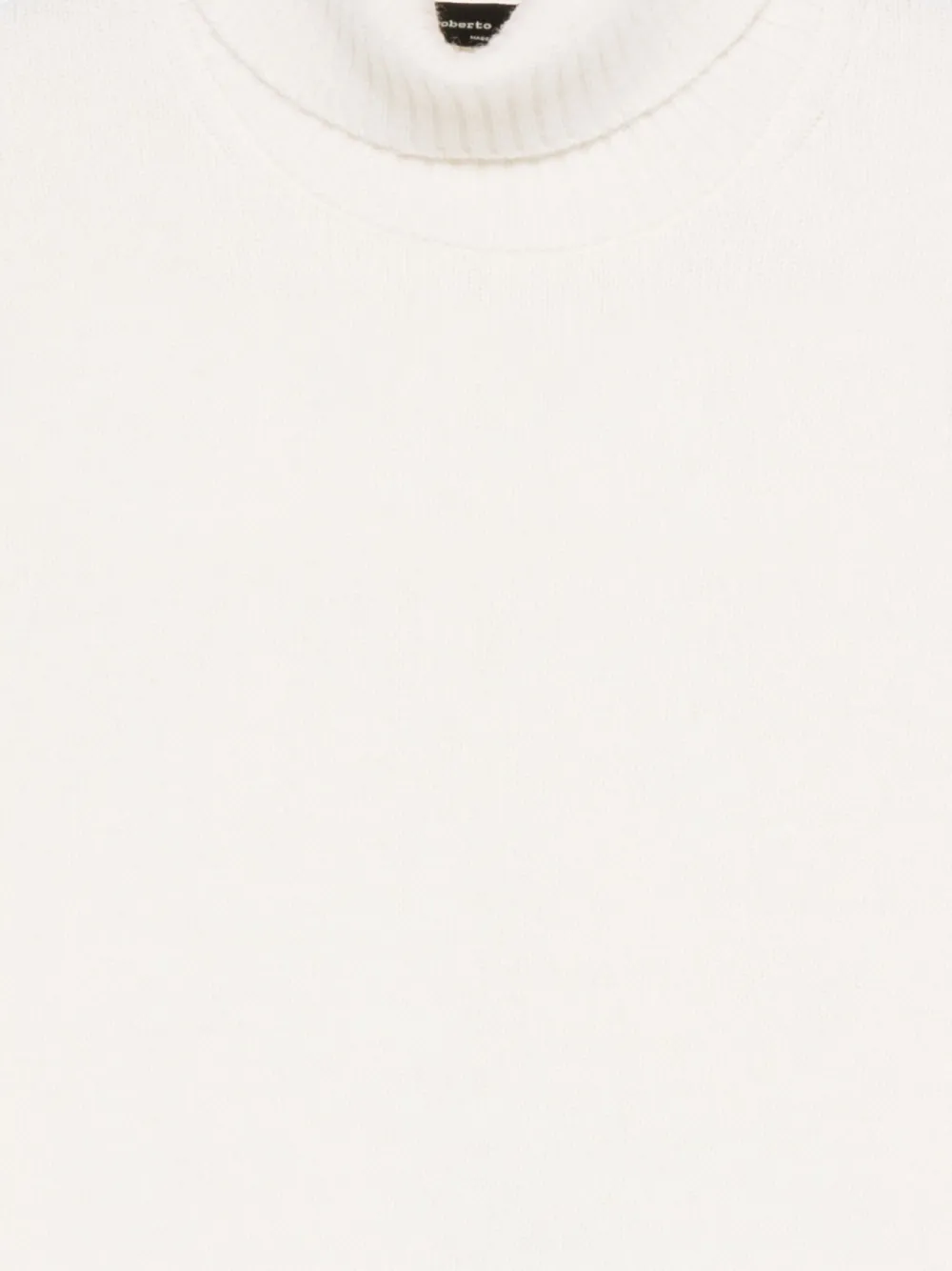 Roberto Collina Geribbelde coltrui Wit