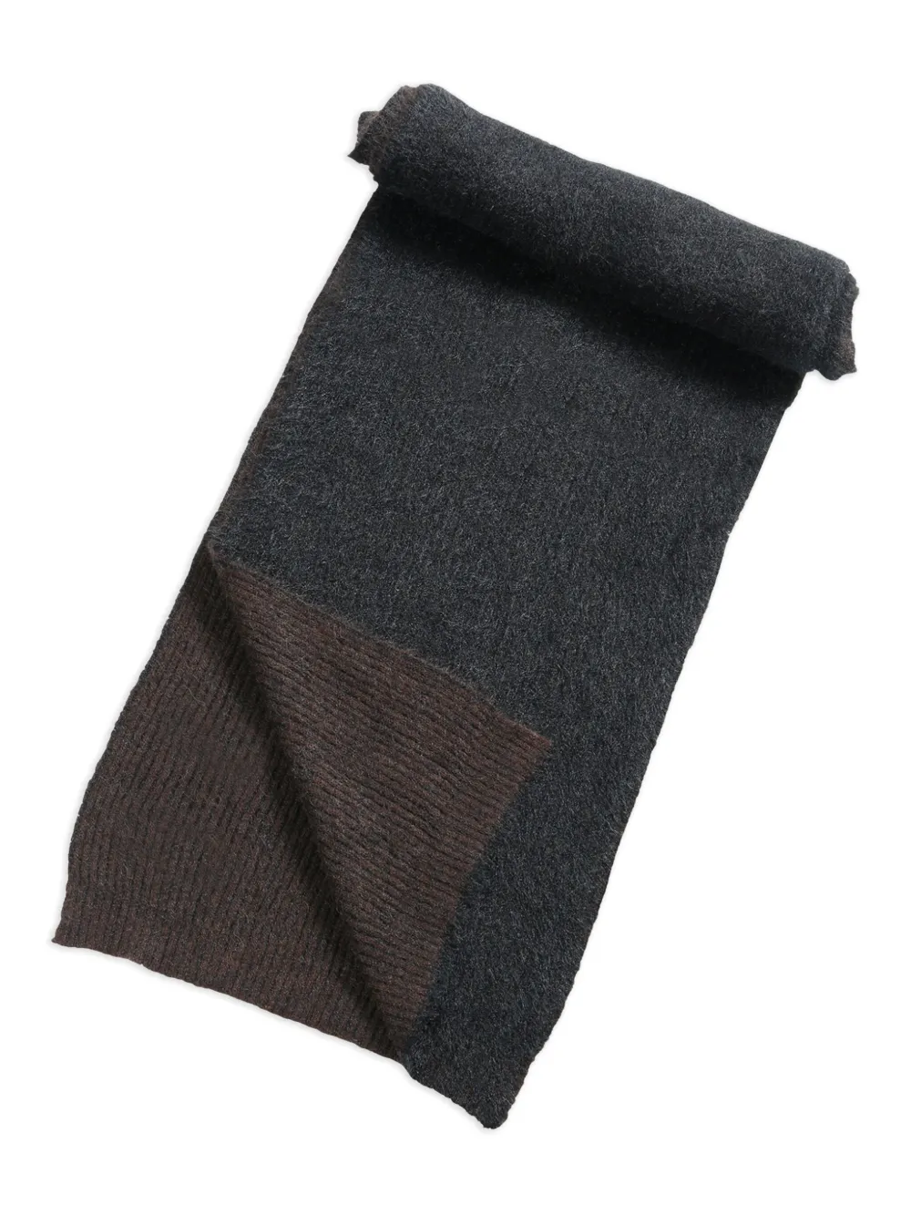 Uma Wang ribbed-knit two-tone scarf | Image 2