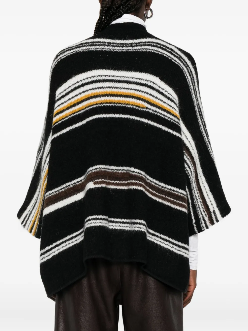 Missoni striped V-neck cardigan Zwart