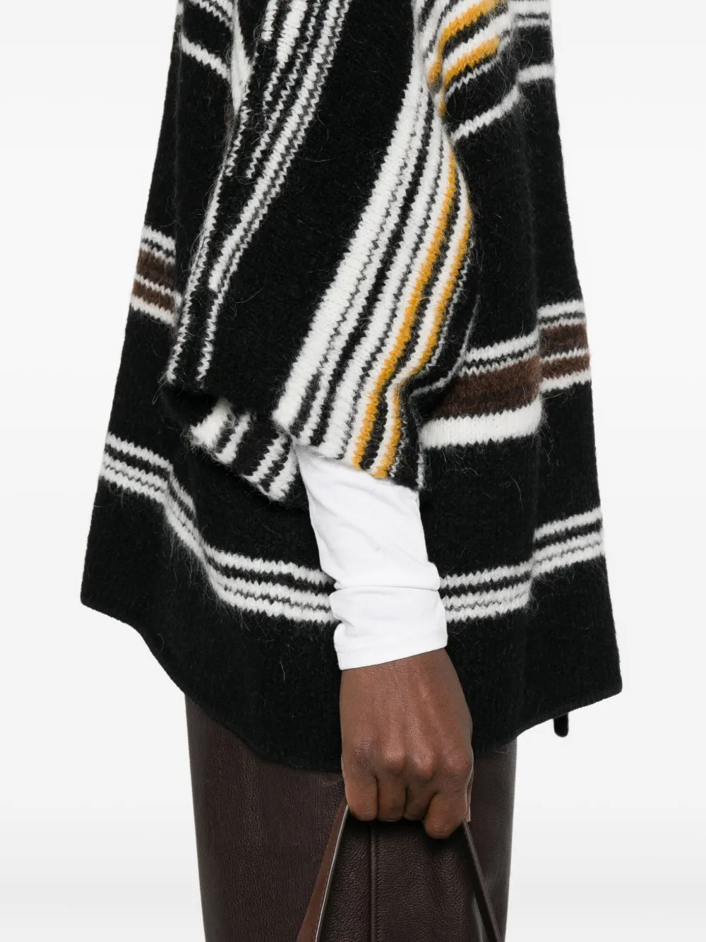 Missoni striped V-neck cardigan Zwart