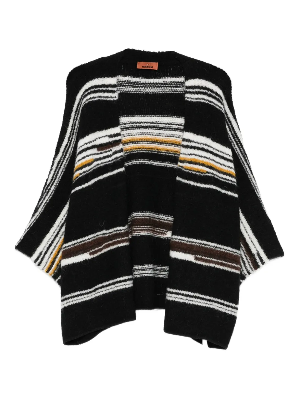 Missoni striped V-neck cardigan Zwart