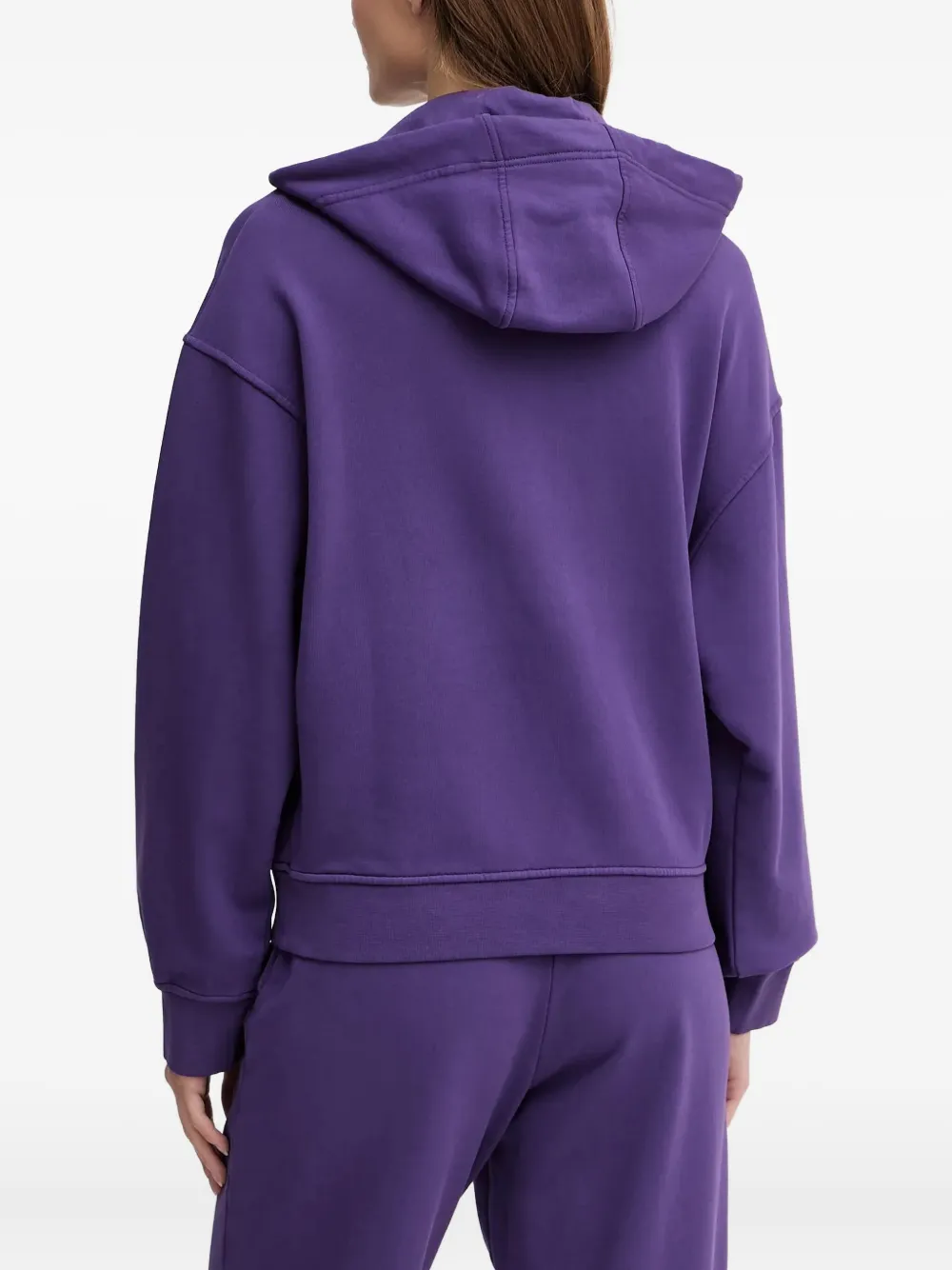 Pinko Logo-detail Hoodie In Animal Print