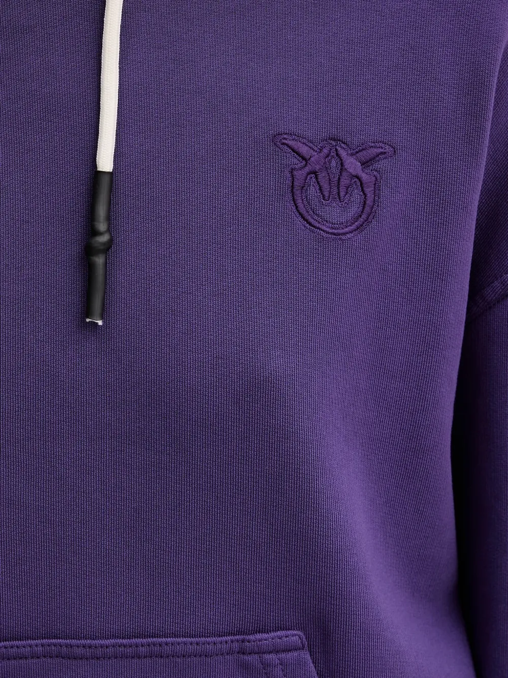 Pinko Logo-detail Hoodie In Animal Print