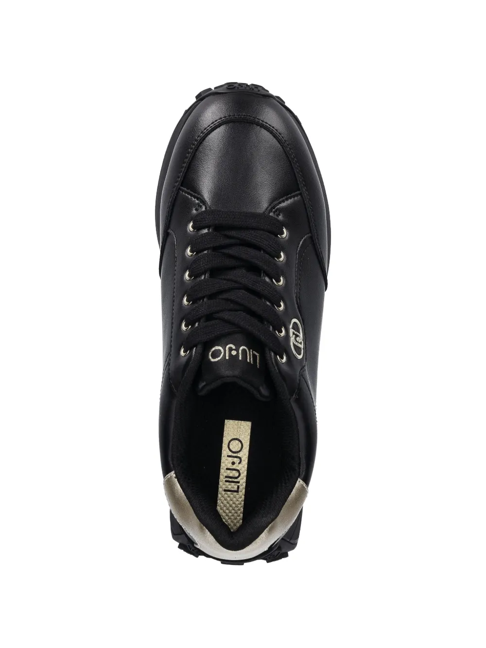 LIU JO Sneakers met logoplakkaat Zwart