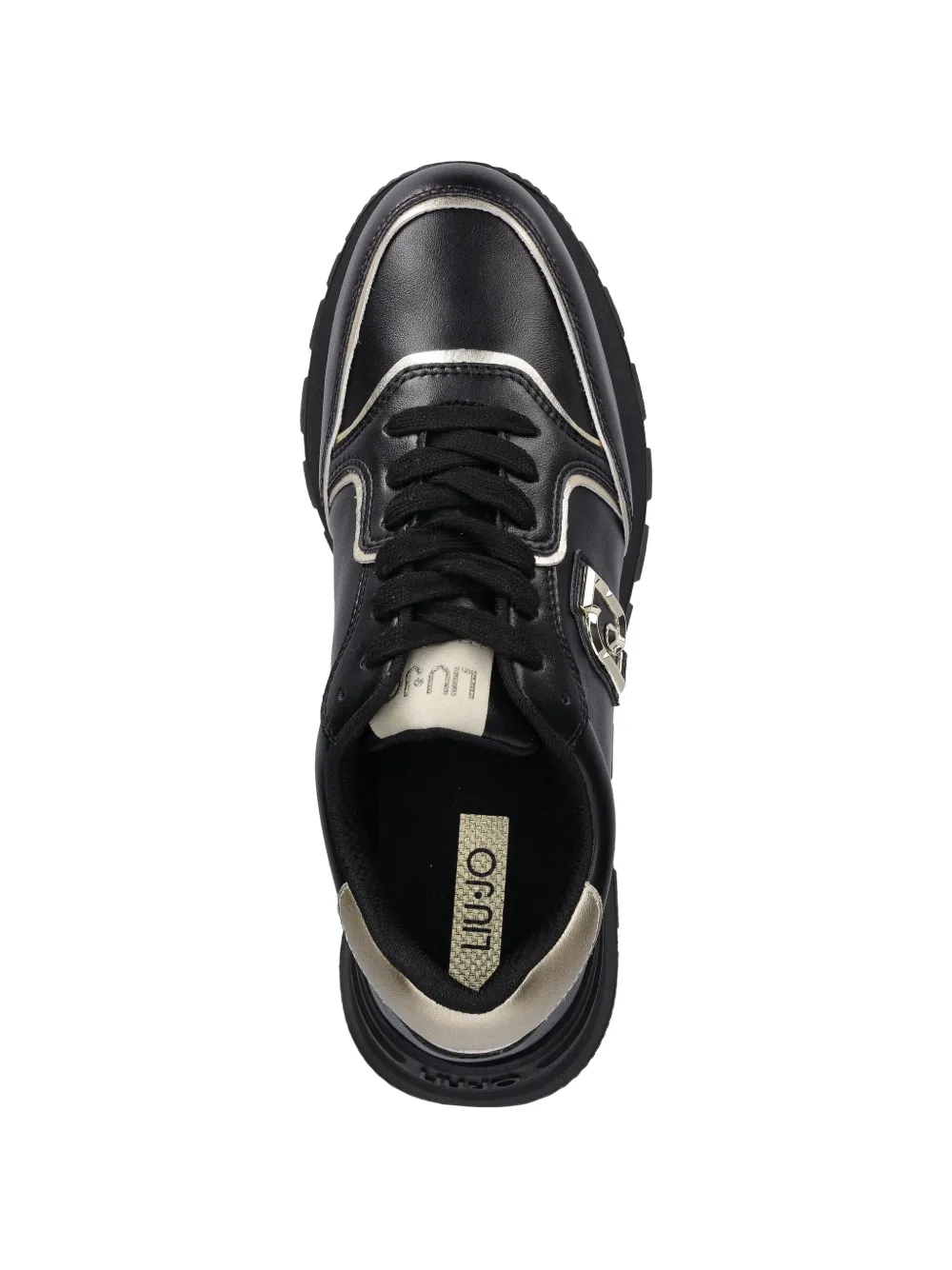 LIU JO Sneakers met logoplakkaat Zwart
