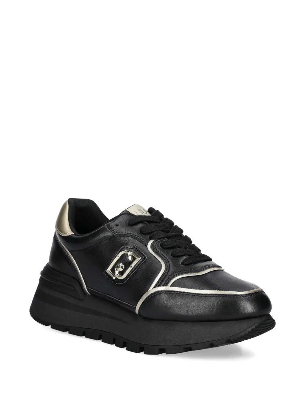 LIU JO Sneakers met logoplakkaat Zwart