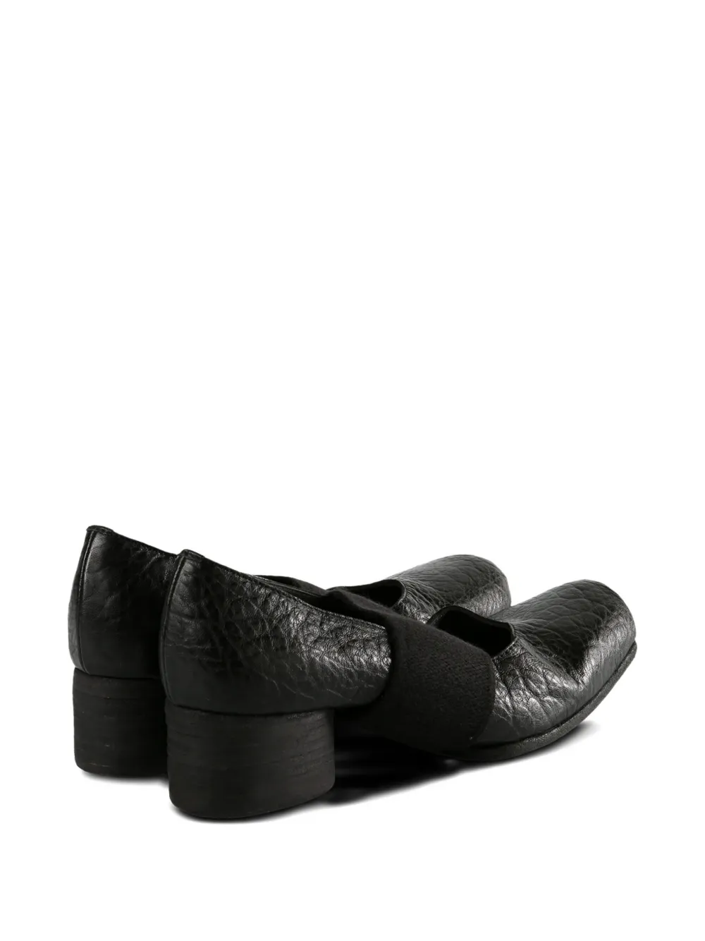 Uma Wang Ballerina leather pumpd Black