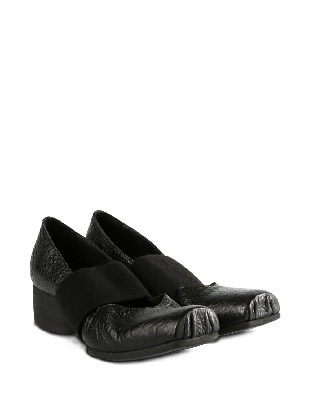 Uma Wang Ballerina leather pumpd Black