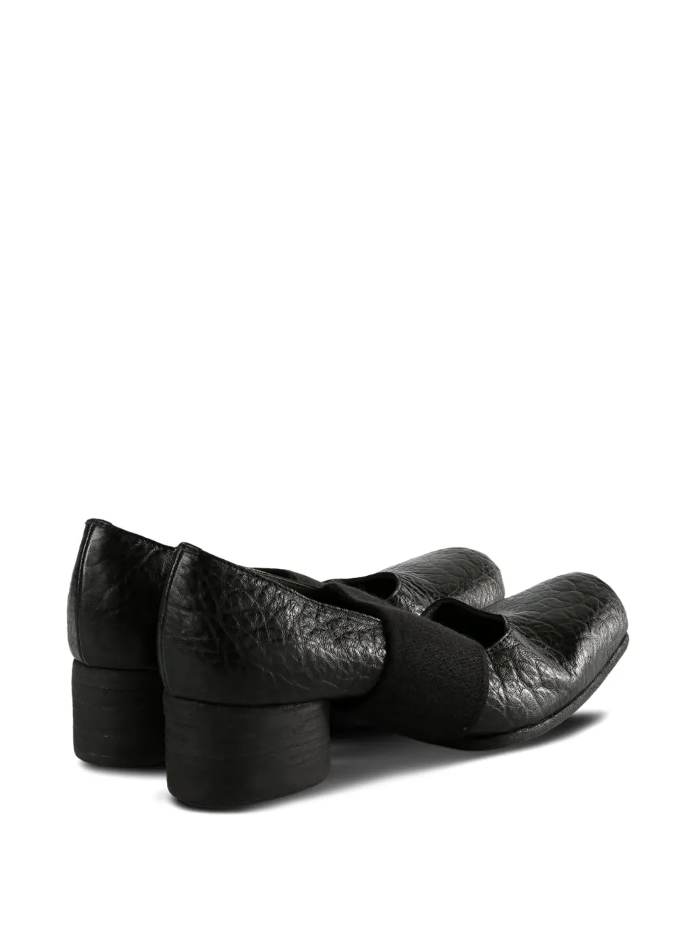 Uma Wang Ballerina leather pumpd Zwart