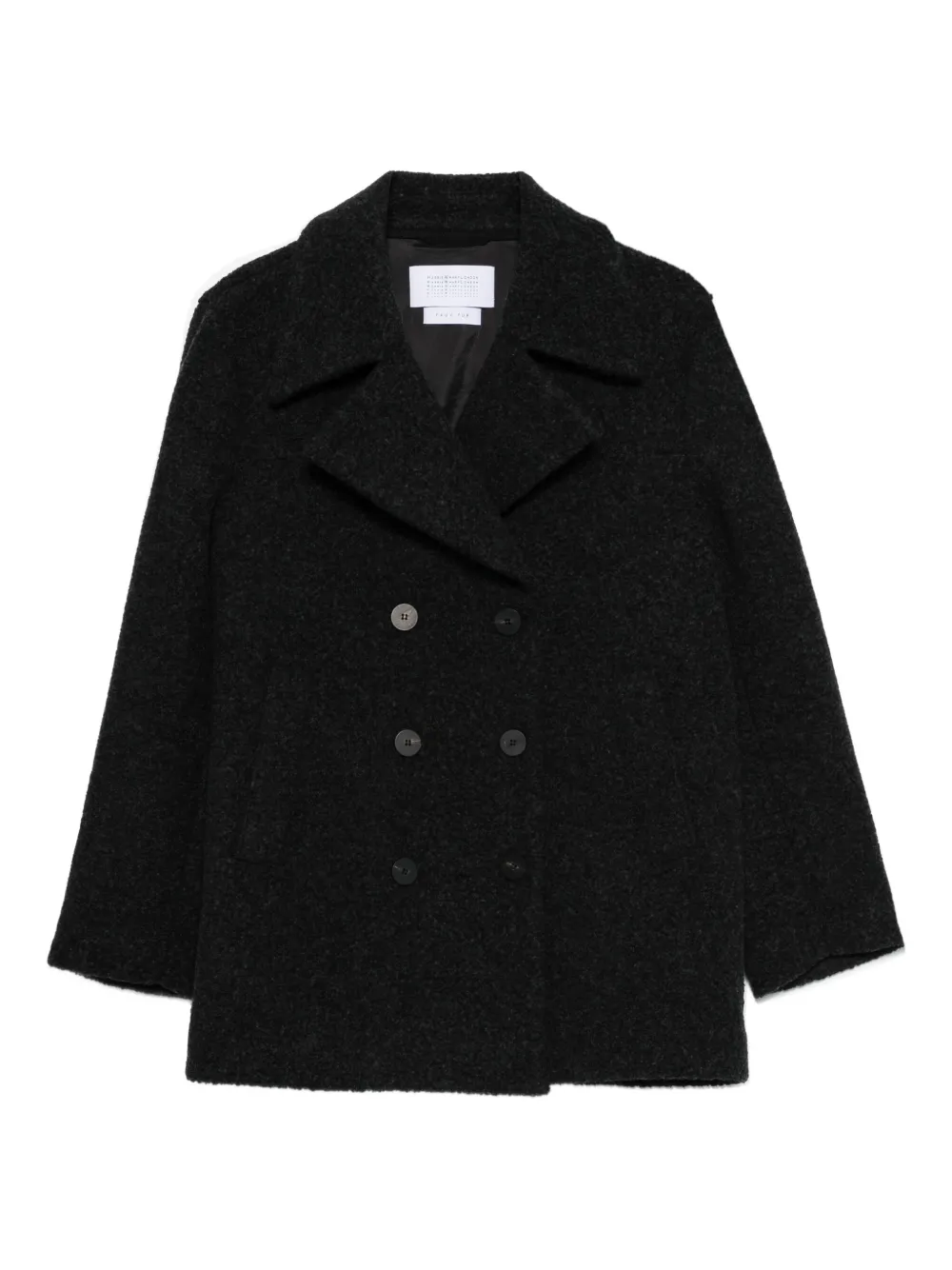 Harris Wharf London double-breasted wool coat | Black | Image 1