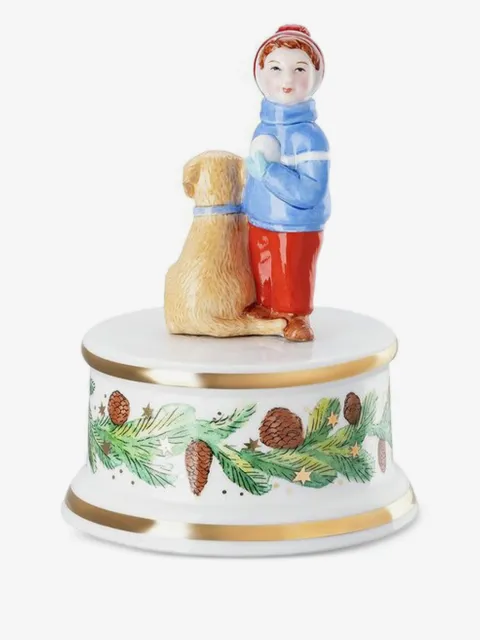 HUTSCHENREUTHER Kleine Christmas Musikbox (12,3cm x 9cm)