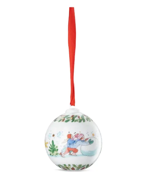 HUTSCHENREUTHER Christmas scene ornament (set of two)