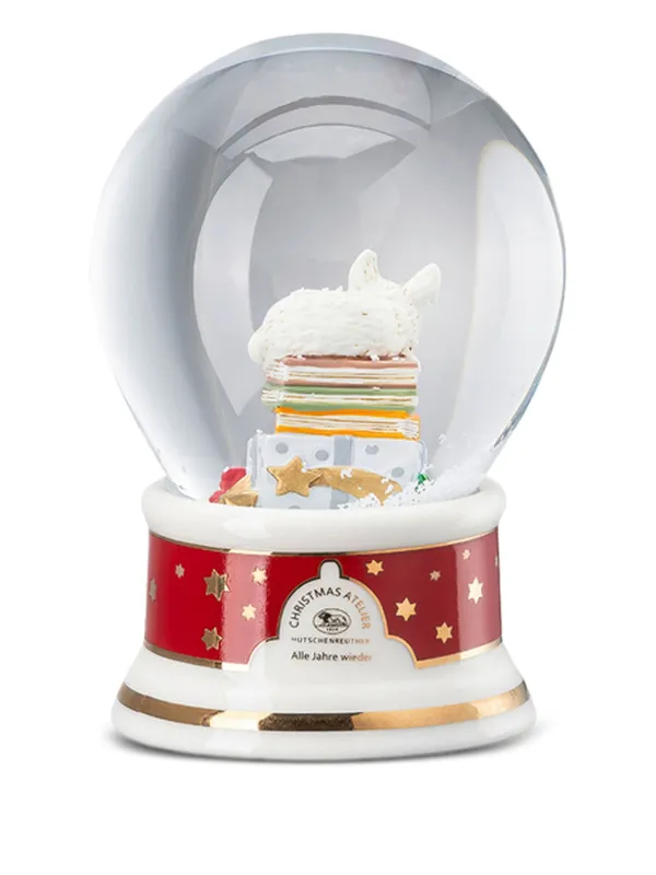 HUTSCHENREUTHER Schneekugel (11,7cm x 7,9cm) | Rot