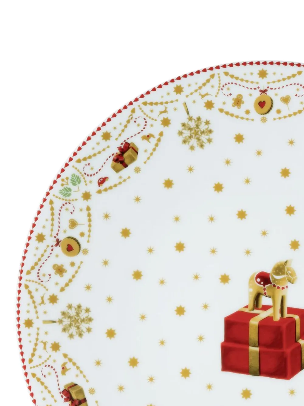 HUTSCHENREUTHER Christmas Love dalecarlian-horse plate (31.2cm) | Serveware | Image 2