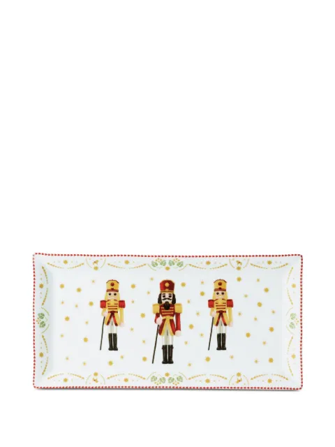 HUTSCHENREUTHER Christmas Love nutcracker rectangular tray (36.1cm x 18cm) 