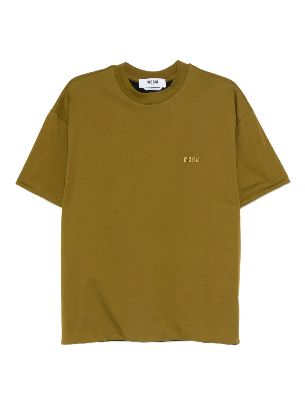 MSGM logo-detail T-shirt | Green | Image 1