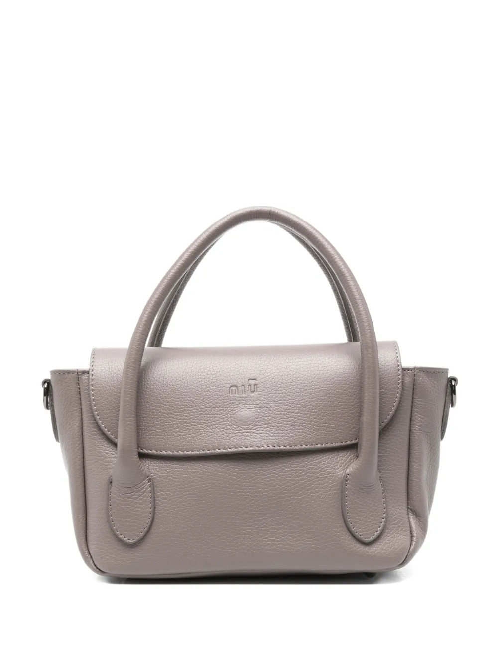 Niu Jeanne double-handle leather tote bag | Grey | Image 1