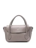 Niu Jeanne double-handle leather tote bag - Grey