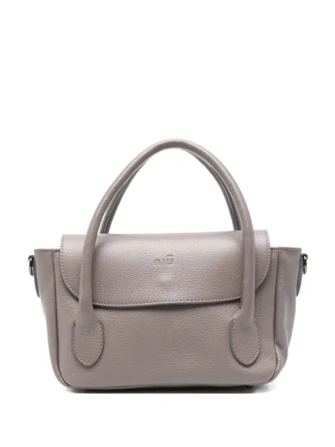 Niu Jeanne double-handle leather tote bag