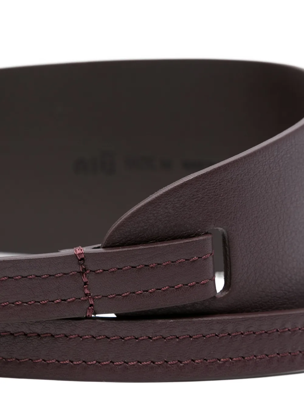 Niu Leren riem Rood