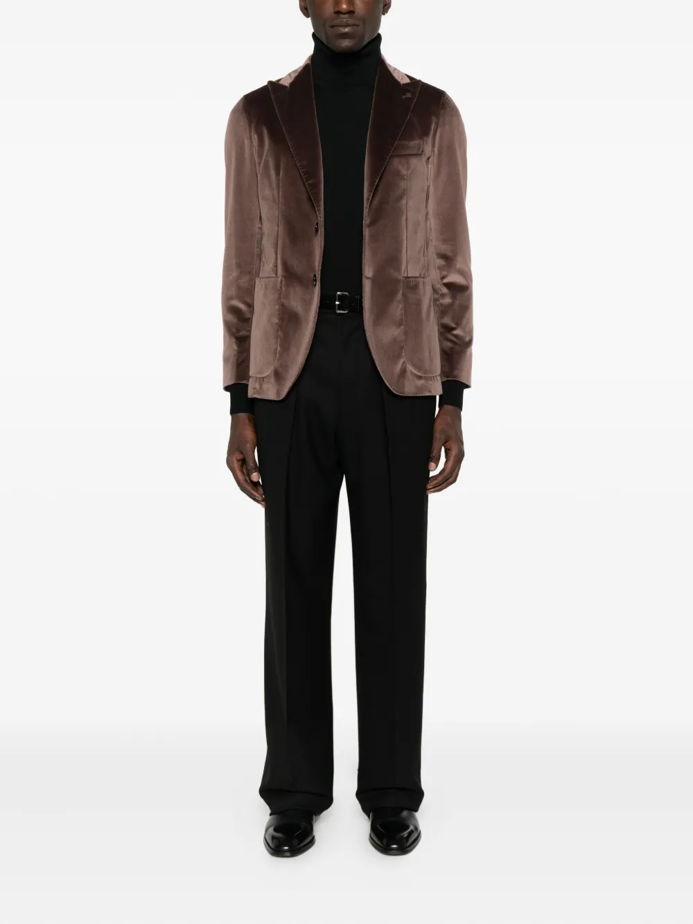 Tagliatore velvet patch-pocket blazer | Blazers | Image 2