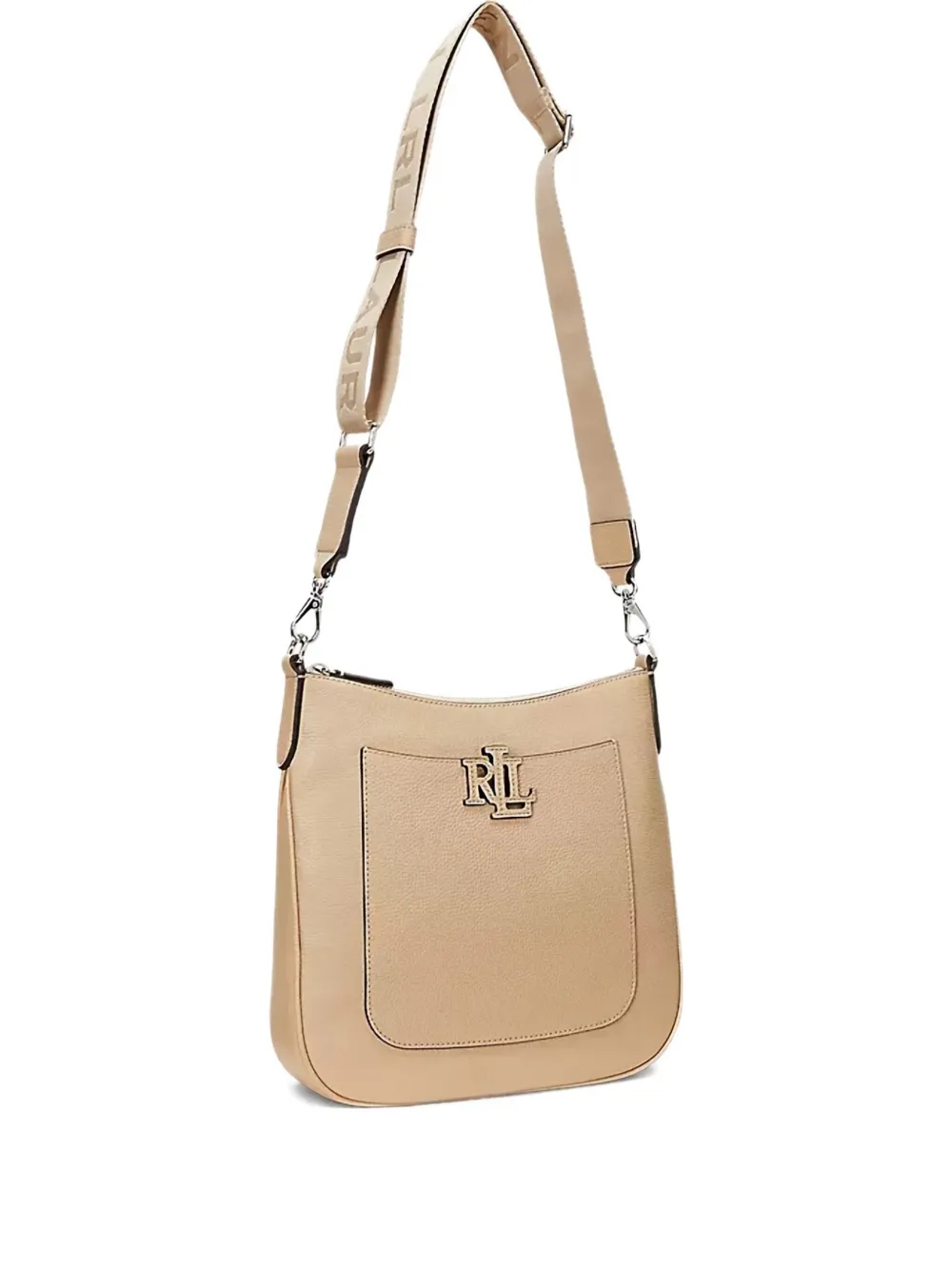 Lauren Ralph Lauren Schoudertas met logoplakkaat Beige