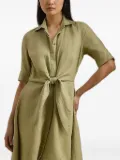 Lauren Ralph Lauren tie-front shirt dress - Green