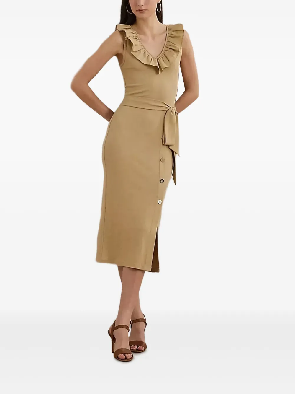 Lauren Ralph Lauren frill-neck dress | Image 1