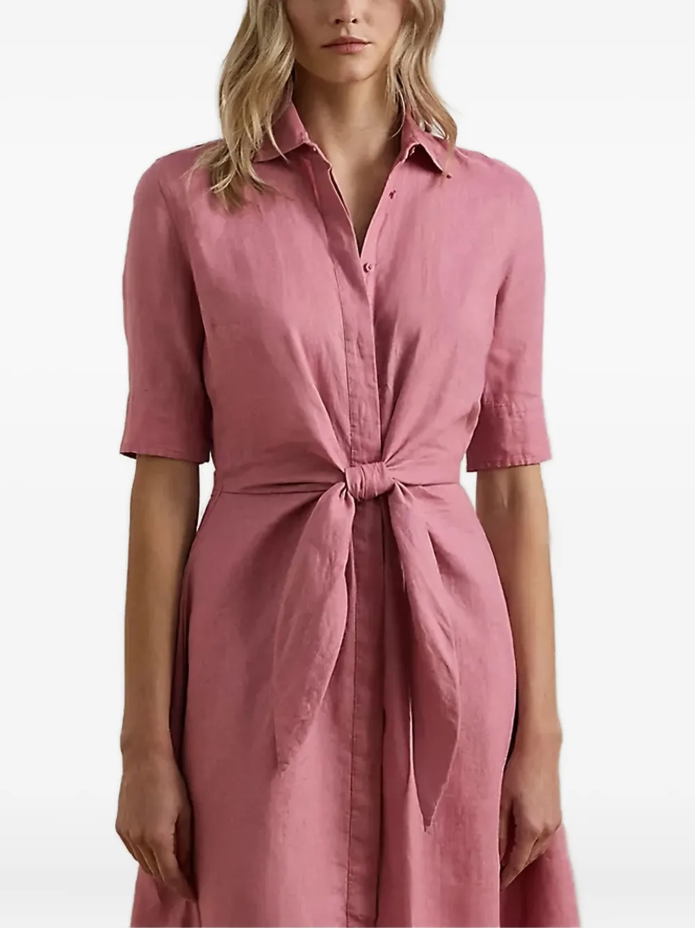 Lauren Ralph Lauren Blousejurk met gestrikte voorkant Roze