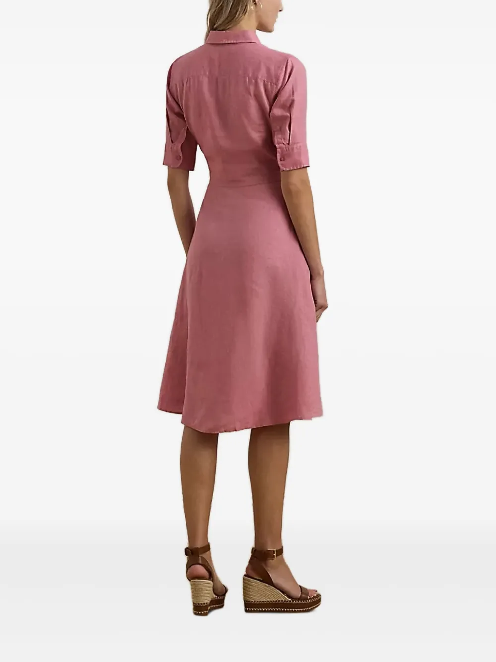 Lauren Ralph Lauren Blousejurk met gestrikte voorkant Roze