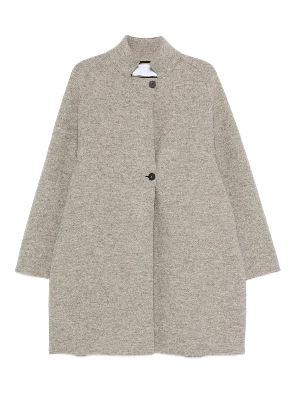 Harris Wharf London single-breasted mélange coat | Grey | Image 1