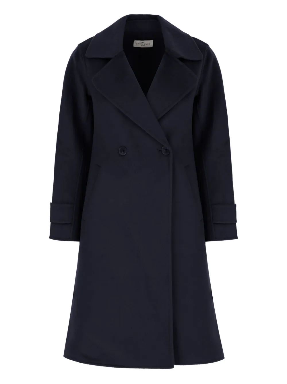 THE DYNAMIS STUDIO double-breasted wool coat | Blue | Image 1
