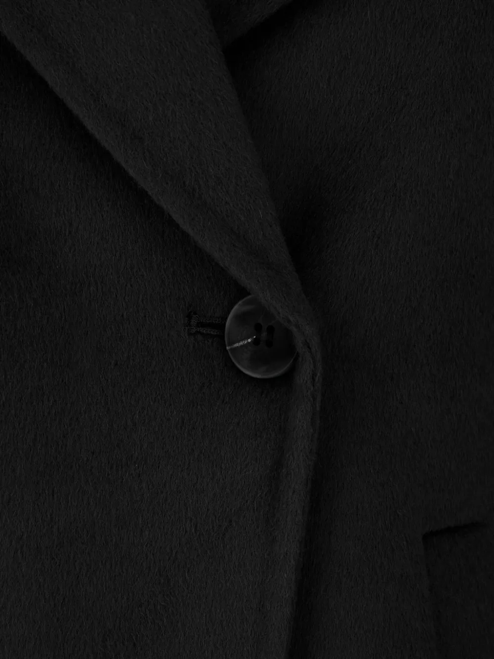 The Dynamis Studio Double-breasted Wool Coat In Black