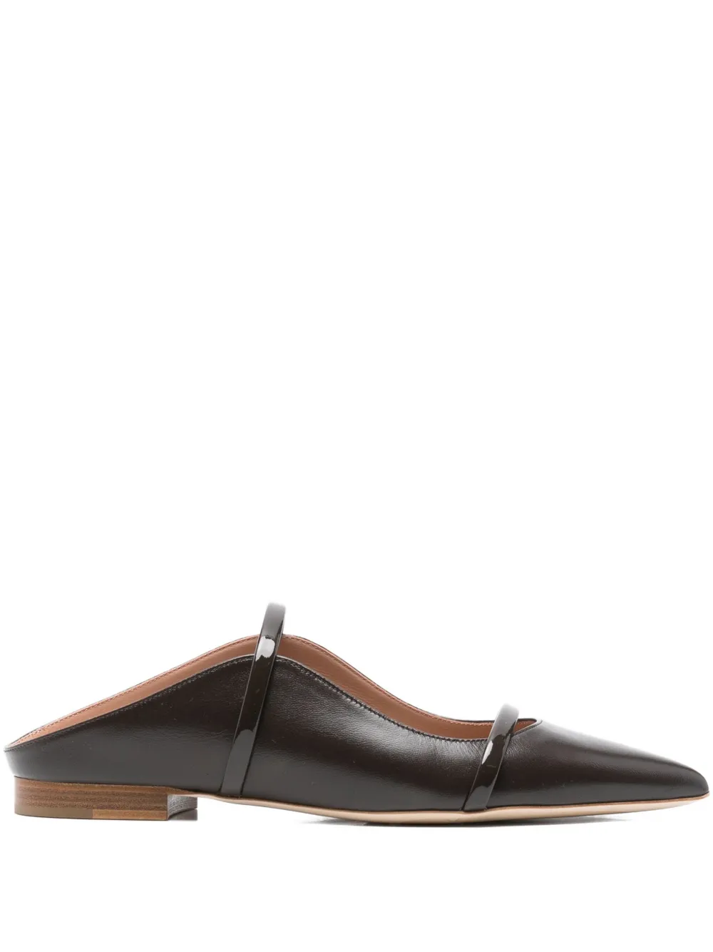 Malone Souliers Maureen leather flat mules Brown