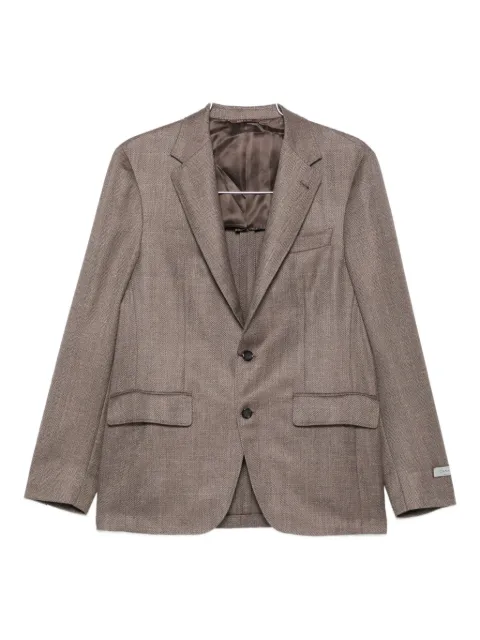 Canali blazer boutonné à motif de chevrons