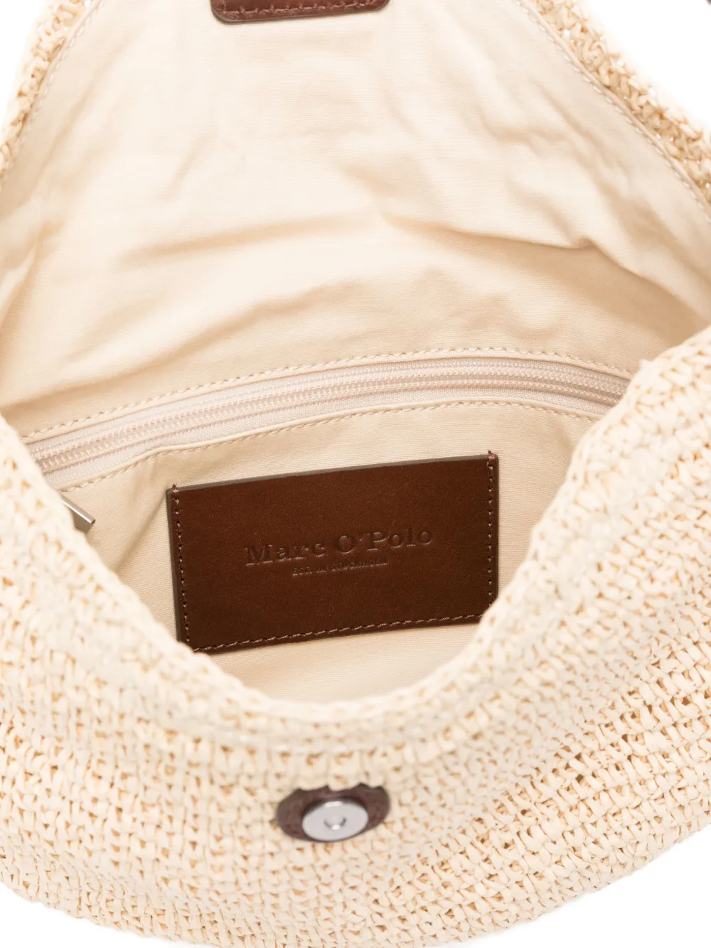 Marc O'Polo Geweven schoudertas Beige